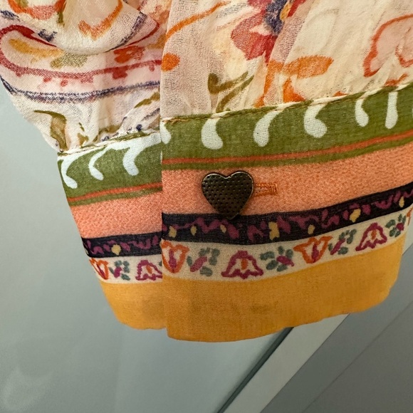 NWT Zara Printed Multicolored Floral Belted Shirt Dress Size medium - Picture 6 of 6